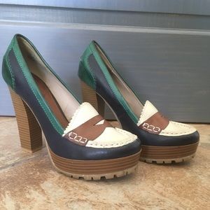 MIA Stacked Heel Penny Loafer